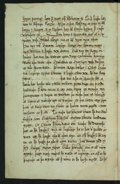 Copy of Íslendingabók by Jón Erlendsson, stored at Árni Magnússon Institute (page 8/25) by Jón Erlendsson